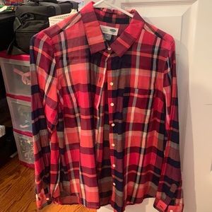 Old Navy Medium Red Flannel